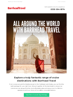 Barrhead Travel (UK) - Incredible tailor-made cruise holidays at exceptional value