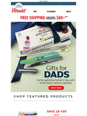 Utrecht Art Supplies - Your guide to winning Father’s Day 🥇