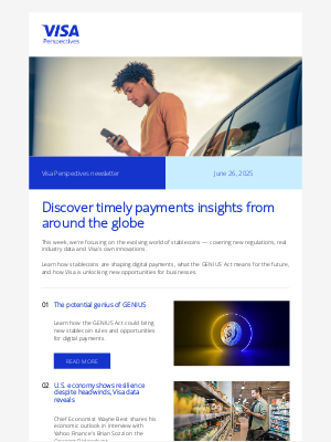 Visa - Visa Perspectives: Stablecoins, GENIUS Act and Visa innovation