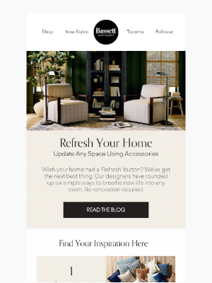 Bassett Furniture Industries - 6 easy accessory upgrades to instantly refresh your space
