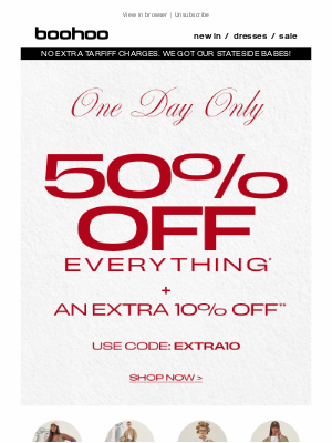 boohoo USA - ONE DAY ONLY 😯