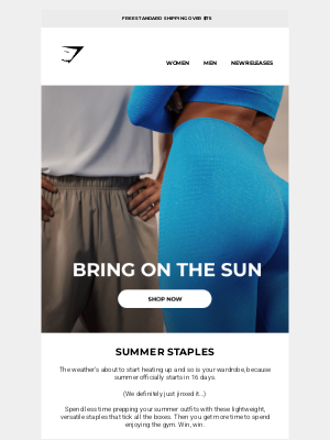 Gymshark - Is it too soon to talk about summer?