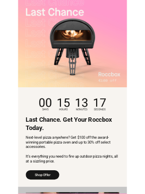 GOZNEY - Last Chance: $100 OFF Roccbox