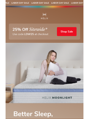 Helix Sleep - It's not too late to save big!