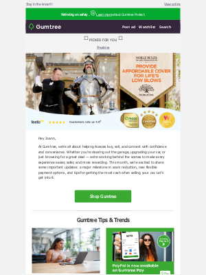 Gumtree Australia - Joann, Stay connected with Gumtree !!!