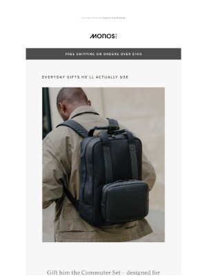 Monos - The Commuter Set, curated for dad