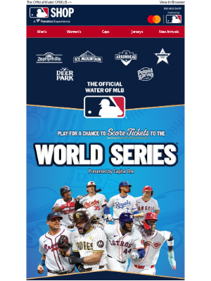 Mlbshop - Calling MLB Fans: Play For A Chance To Win World Series Tickets Today!
