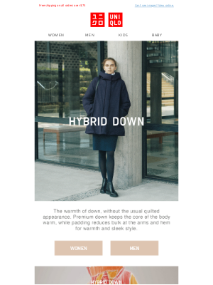 UNIQLO Australia - Sleek Hybrid Down