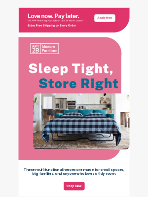 Apt2B - Need a guest bed but love your space?