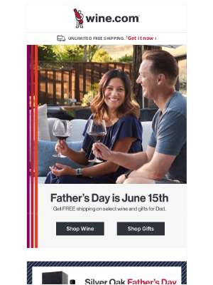 Wine - Shipping is on us! Gifts and wine for Dad