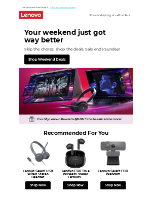 Lenovo - Your weekend just got way better