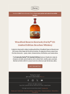 Flaviar - Get Derby-Ready with Woodford Reserve.
