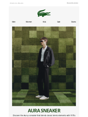 Lacoste - New! The Aura Sneaker.