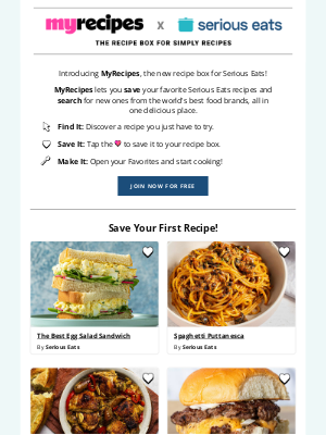 Cooking Light - Never Lose a Recipe Again with MyRecipes!