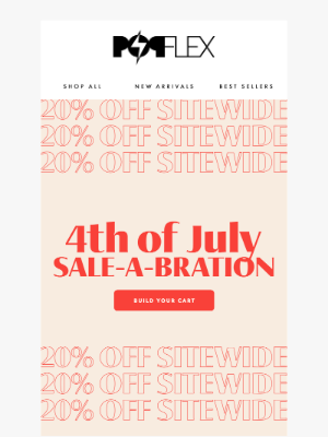 POPFLEX - You're Invited: July 4th Sale 🎆