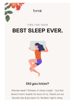 BINTO - Do THIS to improve your sleep