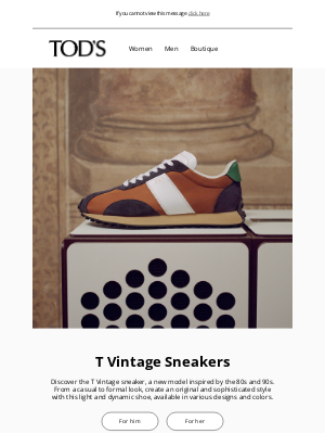 TOD'S - Tod's presents the T Vintage sneakers