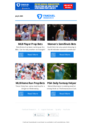 FanDuel - Wednesday MLB Player Prop Bets