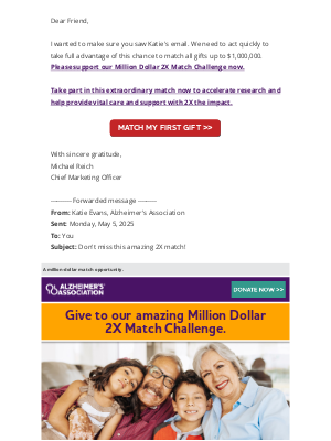 Alzheimer’s Association - Friend, did you see this?