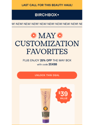 Birchbox USA - ⏰ Tick-Tock! Your 25% Discount Is About to Expire!