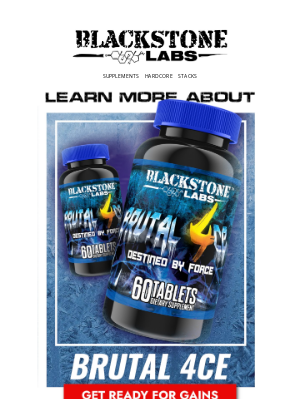Blackstone Labs - Discover What Sets Brutal 4ce Apart! 🔍