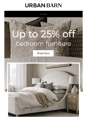 Urban Barn (Canada) - Don't snooze on up to 25% off 🛏️