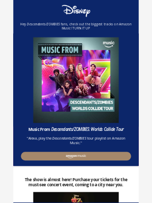 Disney World Resorts - Disney Music - Amazon Music - Descendants/ZOMBIES: Worlds Collide Tour