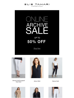 Elie Tahari - ARCHIVE SALE - 50% OFF