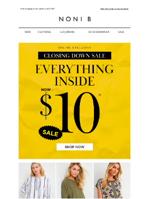 Noni B AU - EVERYTHING Must Go!