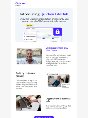 Quicken - NEW! Quicken LifeHub is here