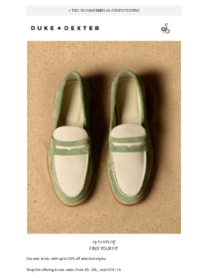 DUKE + DEXTER - Summer Sale | Shop By Size