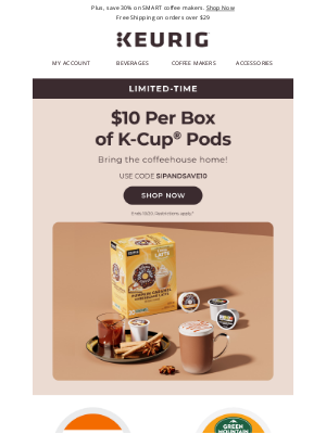 Keurig - POD SALE! Stock up for $10 per box