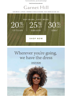 Garnet Hill - 🎉 It's here! Up to 30% OFF when you buy more & save