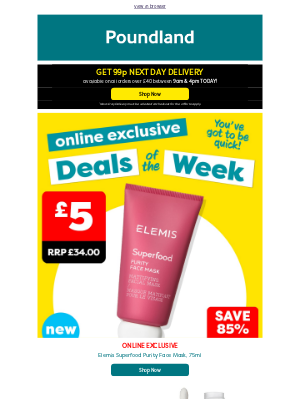 Poundshop - 🚚 99p NEXT-DAY DELIVERY UNTIL 4PM!