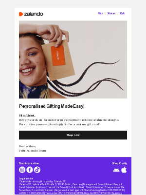 Zalando (Germany) - Your next Zalando Gift Card buy awaits...