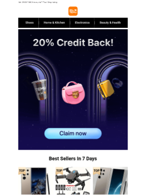 Temu - Your payment will be refunded as CREDIT BACK!