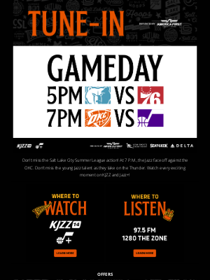 Utah Jazz - Tune-In | Jazz vs. Thunder | 7 P.M. MT