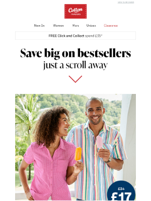 Cotton Traders (United Kingdom) - Get your hands on HALF PRICE bestsellers
