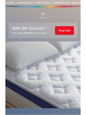 Helix Sleep - Your early access is live!