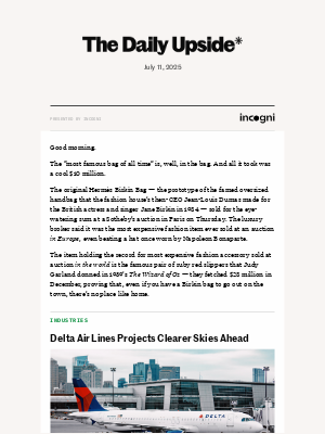 The Daily Upside - Delta’s Course Correction