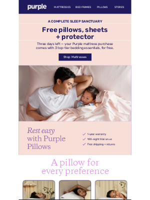 FREE pillows (+ more) — this way.