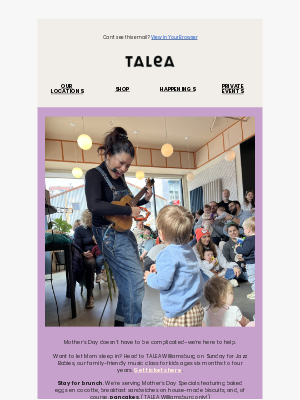 Talea Beer Co. - Give Mom the gift of a perfect Sunday