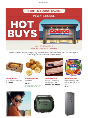 Costco - Don't Delay, Shop Today! In-Warehouse Hot Buys are Here!