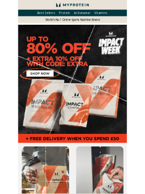 Myprotein (United Kingdom) - Up to 80% off | Impact Week SALE