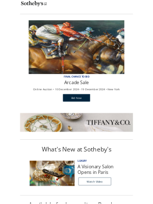 sothebys - Arcade Sale