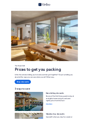 VRBO - Irresistible discounts