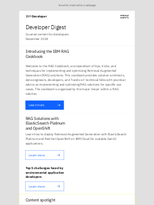 IBM - Developer Digest