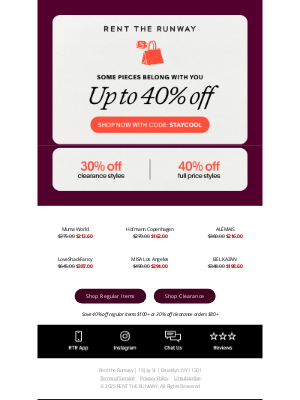Rent the Runway - Shop for less
