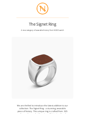 NOVO Watch - Introducing the Signet Ring by NOVO