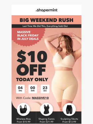 Shapermint - Big Weekend Rush 🔥 $10 OFF